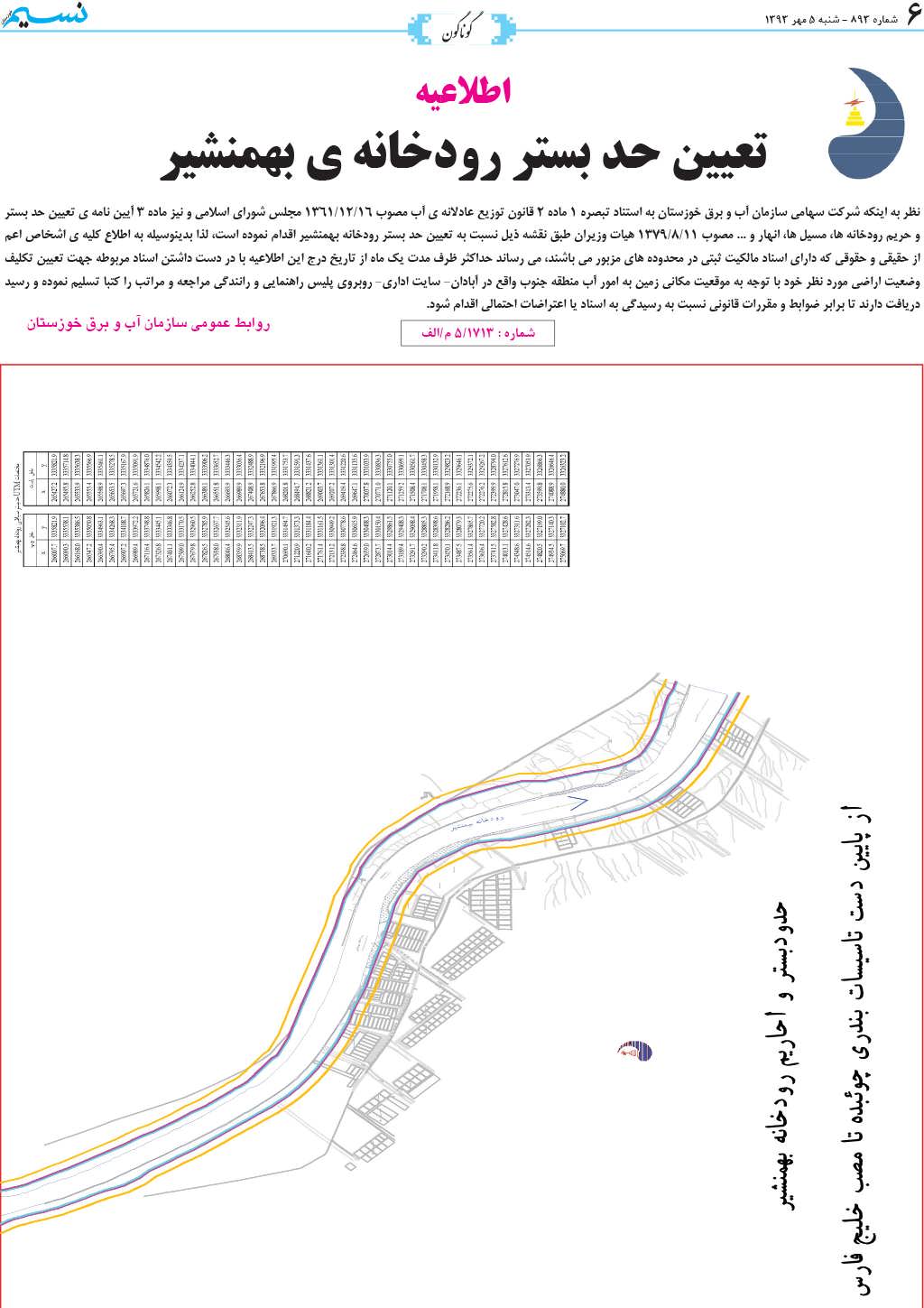 صفحه گوناگون روزنامه نسیم شماره 893